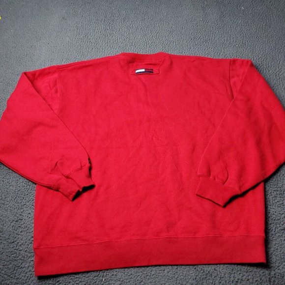 Tommy Hilfiger Golf Sweater Mens XL Pullover Red - Picture 2 of 8